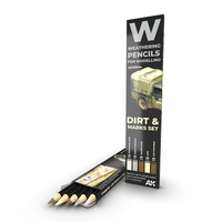 AK Interactive - Weathering Pencils Sets - Watercolor Pencil Set Splashes. Dirt And Stains