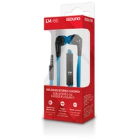 iSound Wired EM-60 Earbuds - Blue