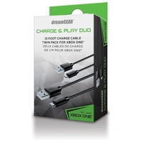 XB1 dreamGEAR Charge & Play Duo Cable Pack - Black