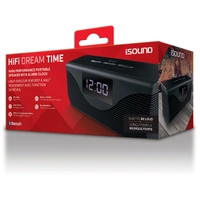 iSound Bluetooth HIFI Dream Time Clock Radio - Black