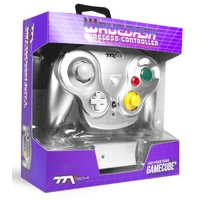 NGC Gamecube Wireless Wavedash 2.4GHZ Controller - Silver