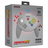 N64 Tribute 64 Retro-bit 2.4Ghz Wireless Controller - Classic Grey