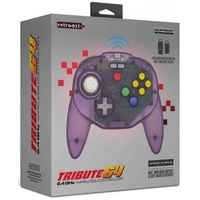 N64 Tribute 64 Retro-bit 2.4Ghz Wireless Controller - Atomic Purple