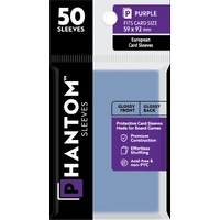 Phantom Sleeves: Purple Size (59mm x 92mm) - Gloss/Gloss (50)