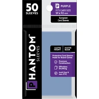 Phantom Sleeves: Purple Size (59mm x 92mm) - Matte/Matte (50)