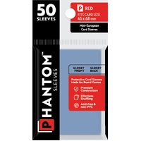 Phantom Sleeves: Red Size (45mm x 68mm) - Gloss/Gloss (50)