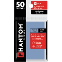 Phantom Sleeves: Red Size (45mm x 68mm) - Gloss/Matte (50)