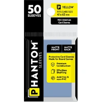 Phantom Sleeves: Yellow Size (41mm x 63mm) - Matte/Matte (50)