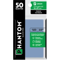 Phantom Sleeves: Green Size (56mm x 87mm) - Gloss/Gloss (50)