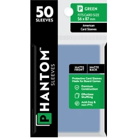 Phantom Sleeves: Green Size (56mm x 87mm) - Matte/Matte (50)