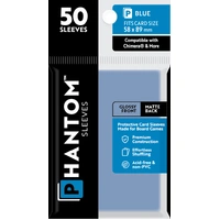 Phantom Sleeves: Blue Size (58mm x 89mm) - Gloss/Matte (50)