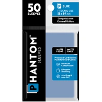 Phantom Sleeves: Blue Size (58mm x 89mm) - Matte/Matte (50)