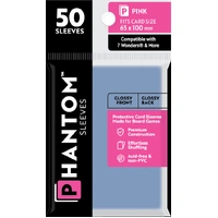 Phantom Sleeves: Pink Size (65mm x 100mm) - Gloss/Gloss (50)