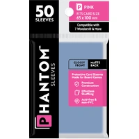 Phantom Sleeves: Pink Size (65mm x 100mm) - Gloss/Matte (50)