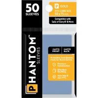 Phantom Sleeves: Gold Size (50mm x 75mm) - Matte/Matte (50)