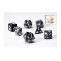 Sirius Dice - Pearl Charcoal Grey Acrylic Dice Set 7