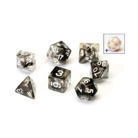 Sirius Dice - Black Cloud Translucent Resin Dice Set 7