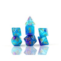 Sirius Dice - Cerulean Nebula  Dice Set 7