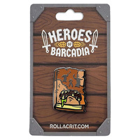 Heroes of Barcadia Liquornomicon Pin