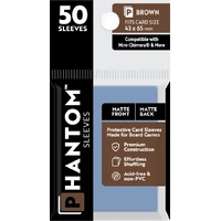 Phantom Sleeves: Brown Size (43mm x 65mm) - Matte/Matte (50)