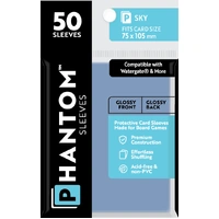 Phantom Sleeves: Sky Size (75mm x 105mm) - Gloss/Gloss (50)