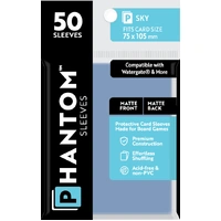 Phantom Sleeves: Sky Size (75mm x 105mm) - Matte/Matte (50)