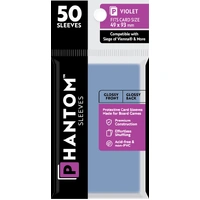 Phantom Sleeves: Violet Size (49mm x 93mm) - Gloss/Gloss (50)