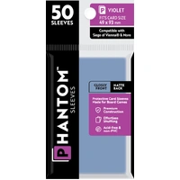 Phantom Sleeves: Violet Size (49mm x 93mm) - Gloss/Matte (50)