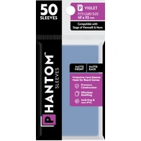 Phantom Sleeves: Violet Size (49mm x 93mm) - Matte/Matte (50)