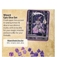 Beadle & Grimm's Wizard EPIC Dice Set & Rolling Tray