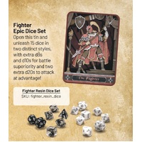 Beadle & Grimm's Fighter EPIC Dice Set & Rolling Tray