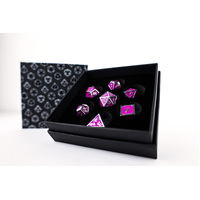 LPG Dice RPG Set Serif Purple/Silver