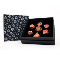 LPG Dice RPG Set Draco Bright Red/Gold