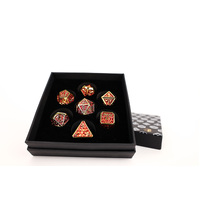 LPG Dice RPG Set Draco Dark Red/Gold