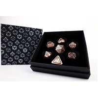 LPG Dice RPG Set Concentric Black/Brass