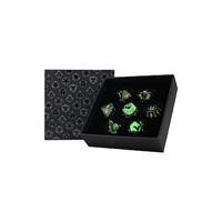 LPG Dice RPG Set Inscripted Dragon Green