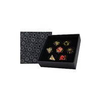 LPG Dice RPG Set Inscripted Dragon Red