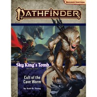 Pathfinder Second Edition: Adventure Path: Sky King’s Tomb #2 Cult of the Cave Worm