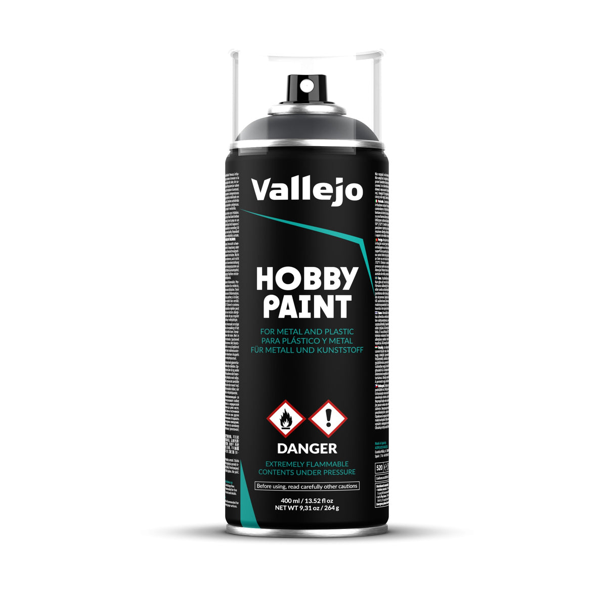 Vallejo Aerosol Spray Primer - Panzer Grey 400ml