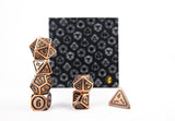 LPG Dice Set - Metal RPG Concentric Black/Brass