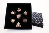 LPG Dice Set - Metal RPG Concentric Black/Brass