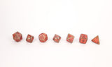 LPG Dice Set - Metal RPG Draco Bright Red/Gold