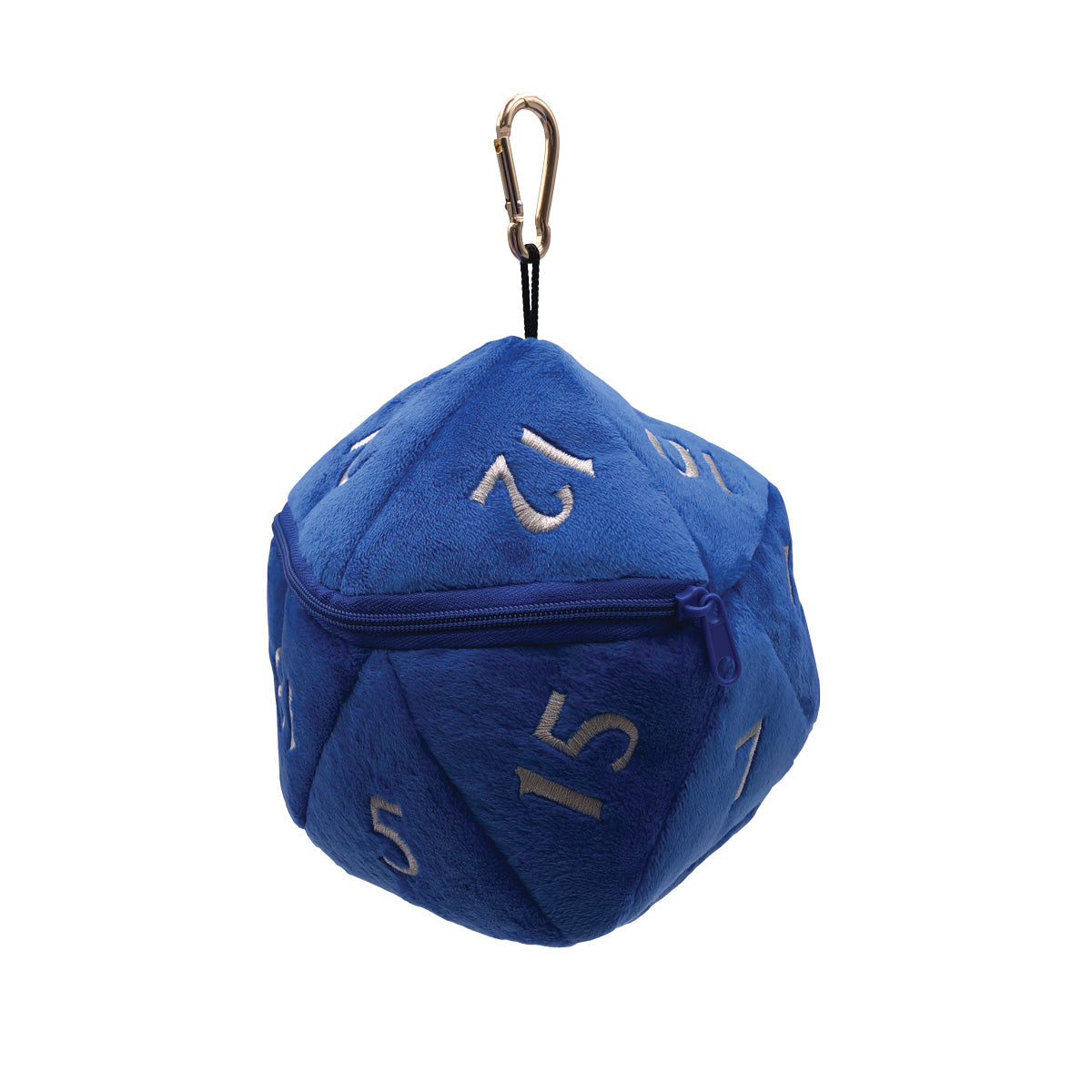 D20 Plush Dice Bag Blue