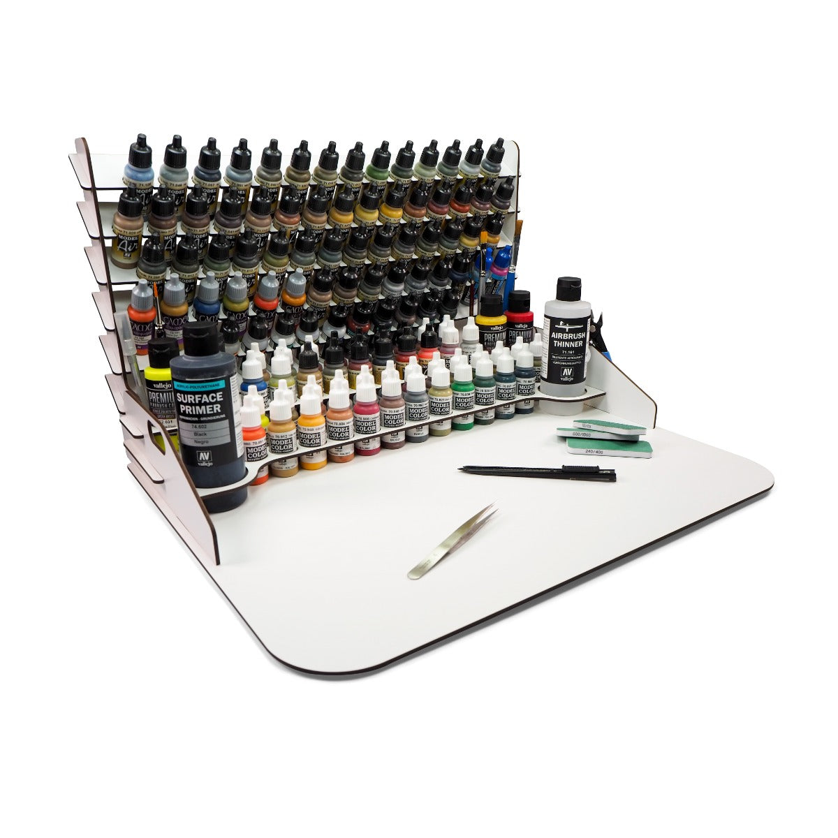 Vallejo Paint Display and Work Station with Vertical Storage 50 x 37 cm