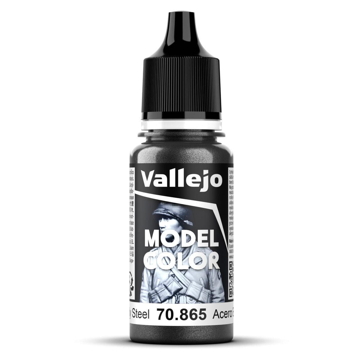 Vallejo Model Colour - Metallic Oily Steel 17 ml Old Formulation