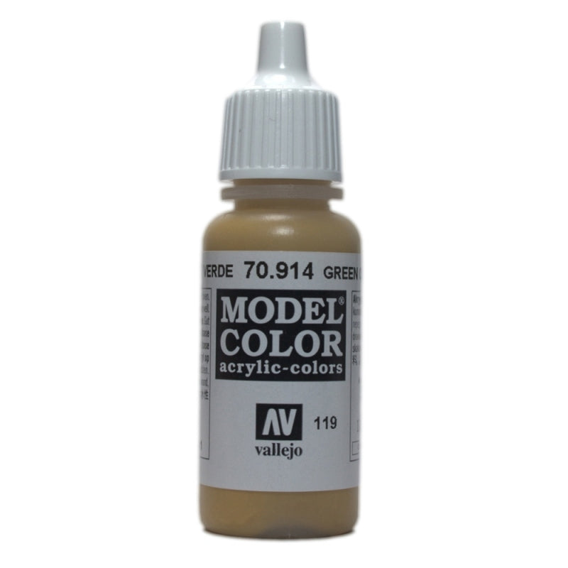 Vallejo Model Colour - Green Ochre 17 ml Old Formulation