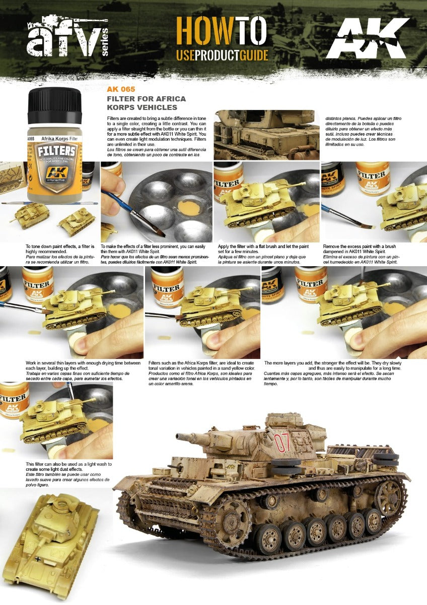 AK Interactive Weathering Products - Filter for Afrika Korps Vehicles