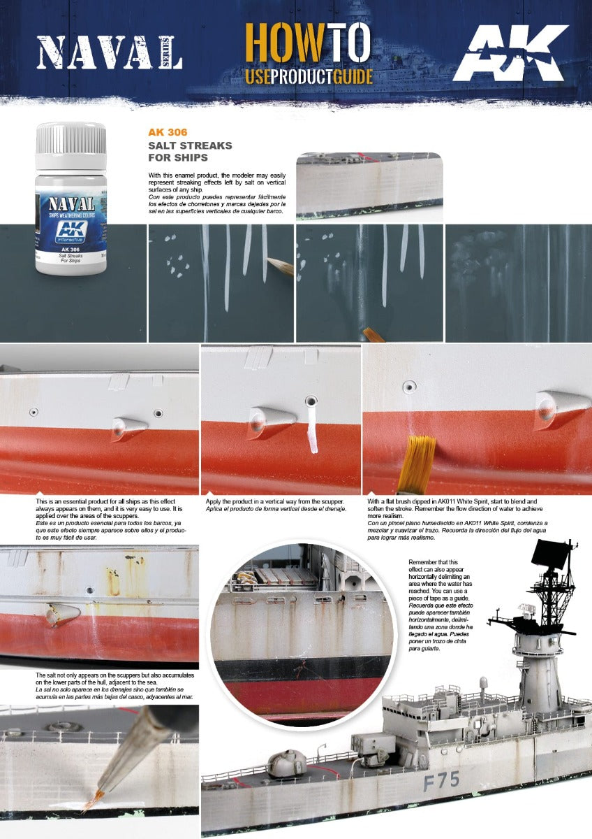 AK Interactive Weathering Products - Salt Streaks for Ships