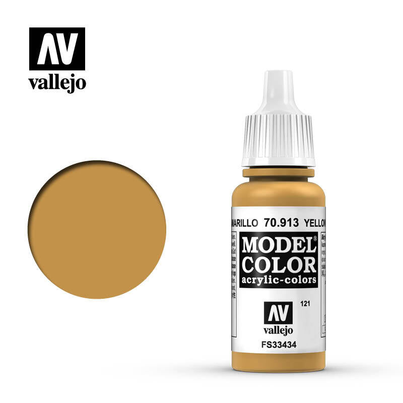 Vallejo Model Colour - Yellow Ochre 17 ml Old Formulation