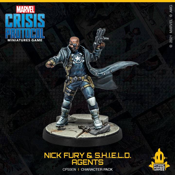 Marvel Crisis Protocol Miniatures Game Nick Fury & S.H.I.E.L.D. Agents